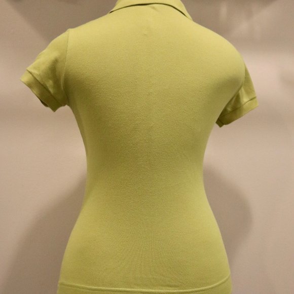 Sz 2 34 XS NWOT green women's LACOSTE  Polo Top - Picture 4 of 8